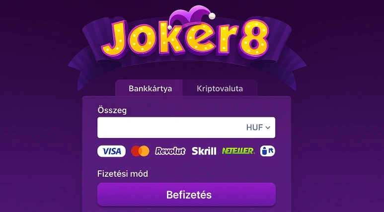 joker8 deposit page